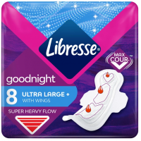 Прокладки Libresse Ultra Goodnight Large soft 8 шт