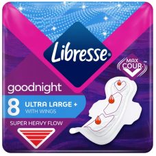 Прокладки Libresse Ultra Goodnight Large soft 8 шт