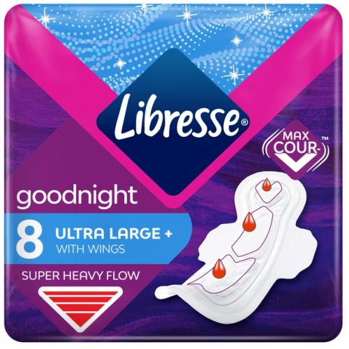 Прокладки Libresse Ultra Goodnight Large soft 8 шт