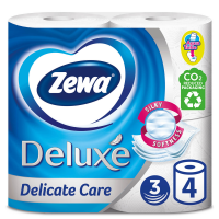 Туалетная бумага Zewa Deluxe Delicate Care 3 слоя 4 шт
