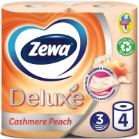 Туалетний папір Zewa Deluxe Cashmere Peach 3 шари 4 шт