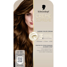 Фарба для волосся Creme Supreme 6-68 Карамельний темно-русявий