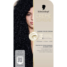 Фарба для волосся Creme Supreme 1-1 Холодний чорний