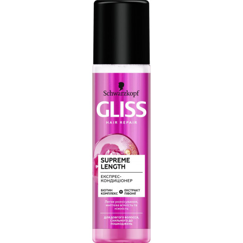 Кондиционер -экспресс для волос Gliss Supreme Length 200 мл