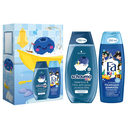 Набір Schauma&Fa Kids for Boy Шампунь 250 мл+Гель для душу 250 мл