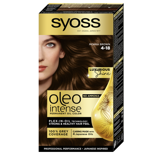 Краска для волос Syoss Oleo Intense 4-18 Шоколадный каштановый