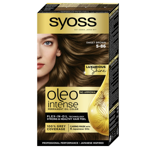 Краска для волос Syoss Oleo Intense 5-86 Карамельный каштановый