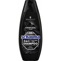 Шампунь Schauma Men 3в1 Уголь и вулканическая глина 400 мл