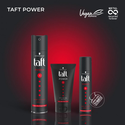 Лак для волос Taft Power № 5 Кофеин  250 мл