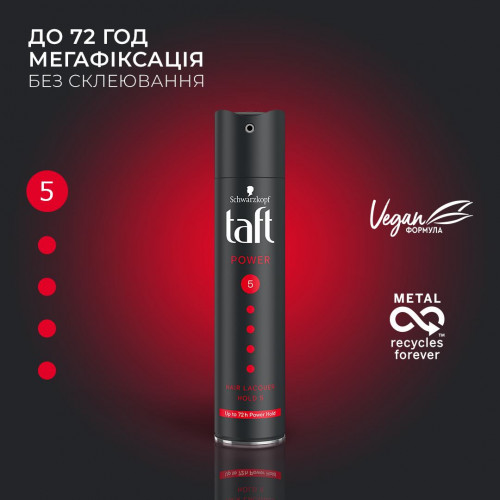 Лак для волосся Taft Power №5 Кофеїн 75 мл