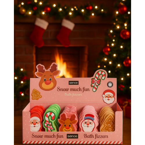 Бомбочка для ванной Sence Collection 60 г santa+reindeer+snowman 1 шт