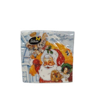 Салфетки столовые Silken Новогодние Подарки 33*33 2 слоя 12 шт
