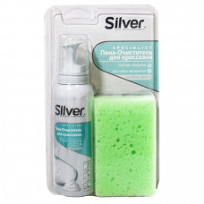 Піна-очисник Silver Premium для спортивного взуття 50 мл + губка