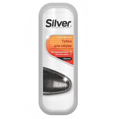 Губка-блеск Silver стандартная черная