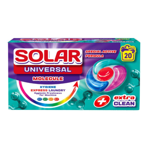 Капсулы для стирки Solar Universal Molecule 20 шт