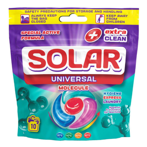 Капсулы для стирки Solar Universal Molecule 10 шт