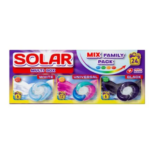Капсулы для стирки Solar Multi Box 24 шт