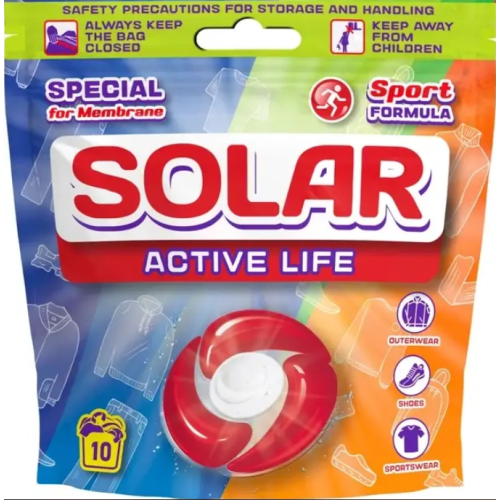 Капсулы для стирки Solar Active Life 10 шт