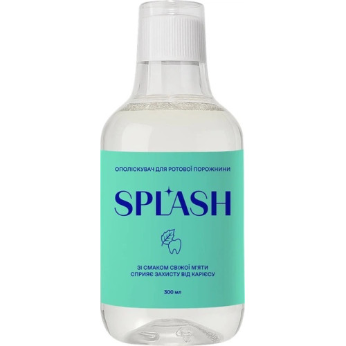Ополаскиватель для полости рта Splash со вкусом свежей мяты 300 мл