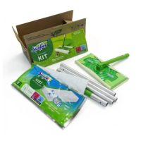 Набор для уборки полов Swiffer 1 швабра 6 сухих и 3 влажных сменных салфеток