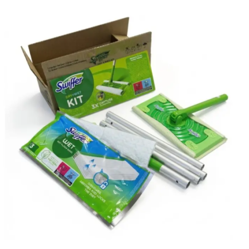 Набор для уборки полов Swiffer 1 швабра 6 сухих и 3 влажных сменных салфеток