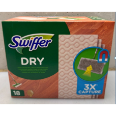 Сухі серветки для прибирання Swiffer Dry 18 шт 