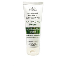 Ночной крем-SOS для лица Triuga Anti-Acne Neem Аюрведеский 75 мл