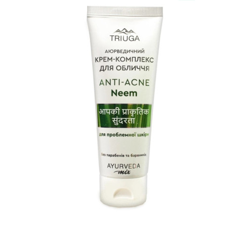Крем-комплекс для обличчя Triuga Anti-Acne Neem Аюрведичний для проблемної шкіри 75 мл