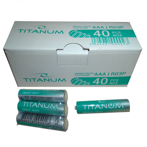 Батарейки Salt Titanum Heavy Duty AAA R03P 4 шт