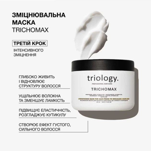 Маска для волос Triology Trichomax укрепляющая для склонности к ломкости и выпадению 330 мл