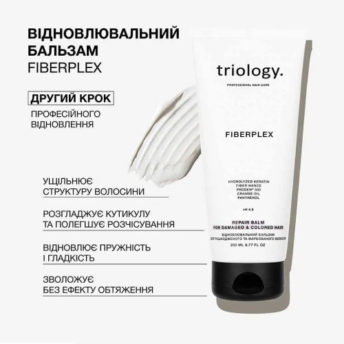 Бальзам для волос Triology Fiberplex восстановительный для поврежденных и окрашенных волос 200 мл