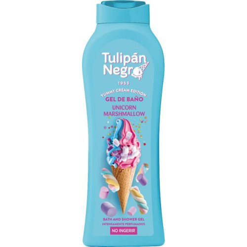 Гель для душа Tulipan Negro Yummy Cream Зефирный единорог 650 мл