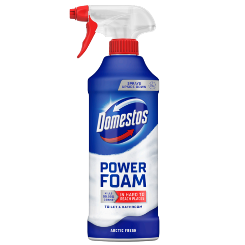 Спрей-пена Domestos Power Foam для чистки унитаза и ванной Arctic Fresh 435 мл