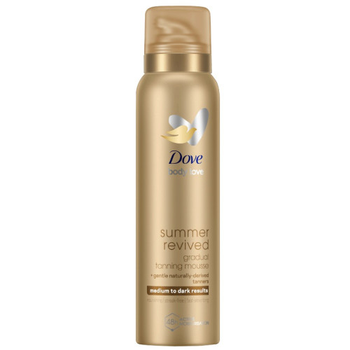 Мусс-автозагар для тела Dove Summer Revived от среднего до темного 150 мл