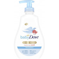 Дитячий гель для душу та шампунь Dove Baby Інтенсивне зволоження від маківки до п'яточок 400 мл