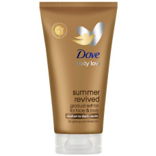Крем-лосьйон автозасмага для обличчя та тіла Dove Summer Revivedвід середнього до темного 75 мл