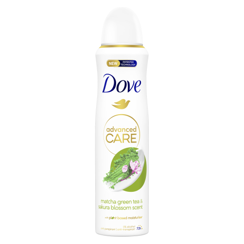 Дезодорант Dove спрей Зелений чай матча та цвіт сакури 150 мл
