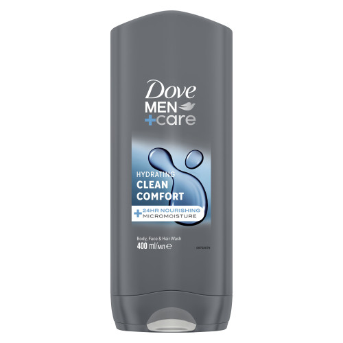 Гель для душу та шампунь Dove Men чистота и комфорт 400 мл