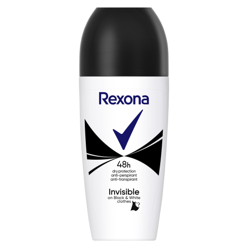 Дезодорант Rexona рол invisible black+white 50 мл