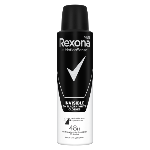 Дезодорант Rexona Men спрей Невидимый для черного и белого 150 мл