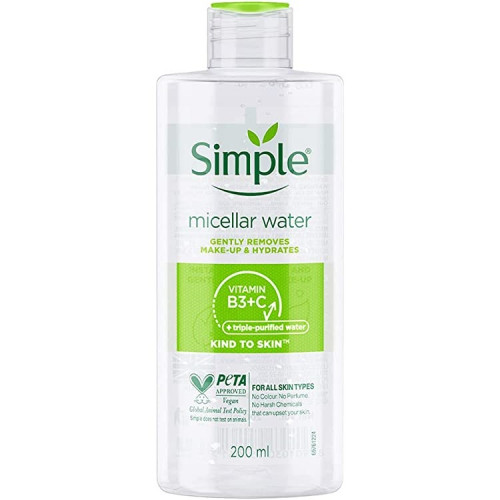Мицеллярная вода Simple Micellar Water Vitamin B3+C 400 мл