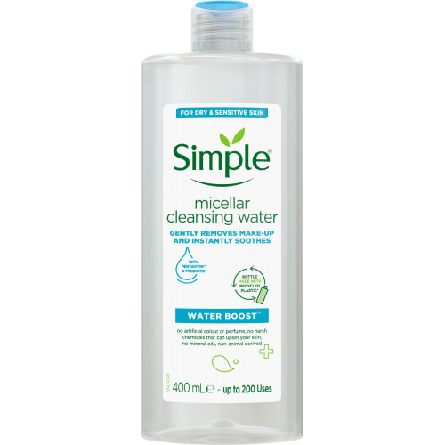 Мицеллярная вода Simple Micellar Cleansing Water Pentavitin&Prebiotic 400 мл
