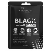 Маска для обличчя Via Beauty Очищувальна Black Mask з бамбуковим вугіллям 10 мл