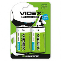 Батарейка Alkaline Videx D LR20 Blister 2 шт 