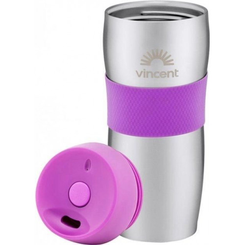 Термокружка Vincent Steel Pink 450 мл  №VC-1527SP