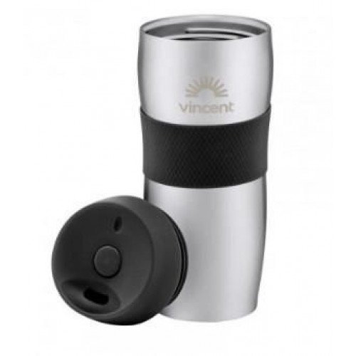 Термокружка Vincent Pitch Black 450 мл  №VC-1527PB