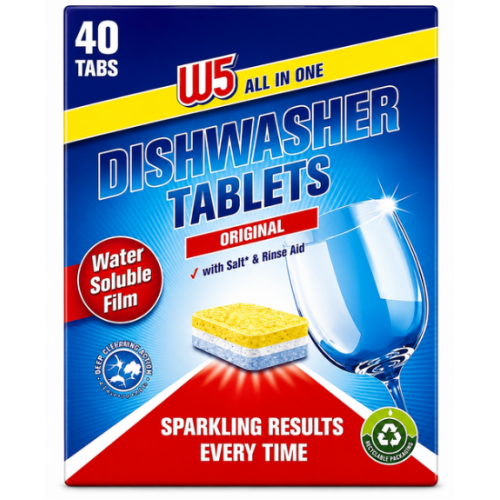 Таблетки для посудомоечной машины W5 Classic 40 шт