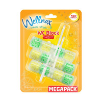 Блок для туалета Wellnax Strong Effect Lemon 3 по 57 гр