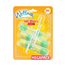 Блок для туалета Wellnax Strong Effect Lemon 3 по 57 гр