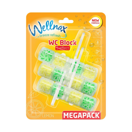 Блок для туалета Wellnax Strong Effect Lemon 3 по 57 гр